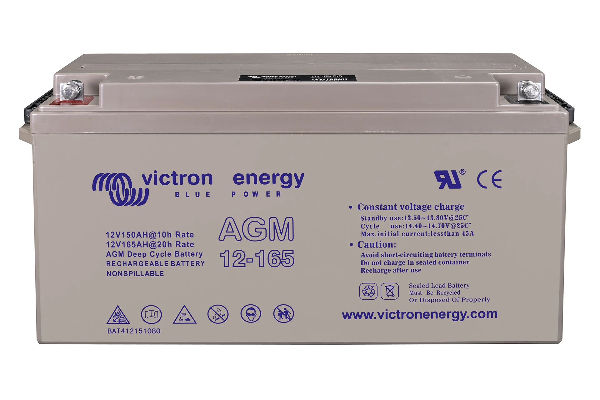 Energy 12V 165Ah Deep Cycle AGM Batterie