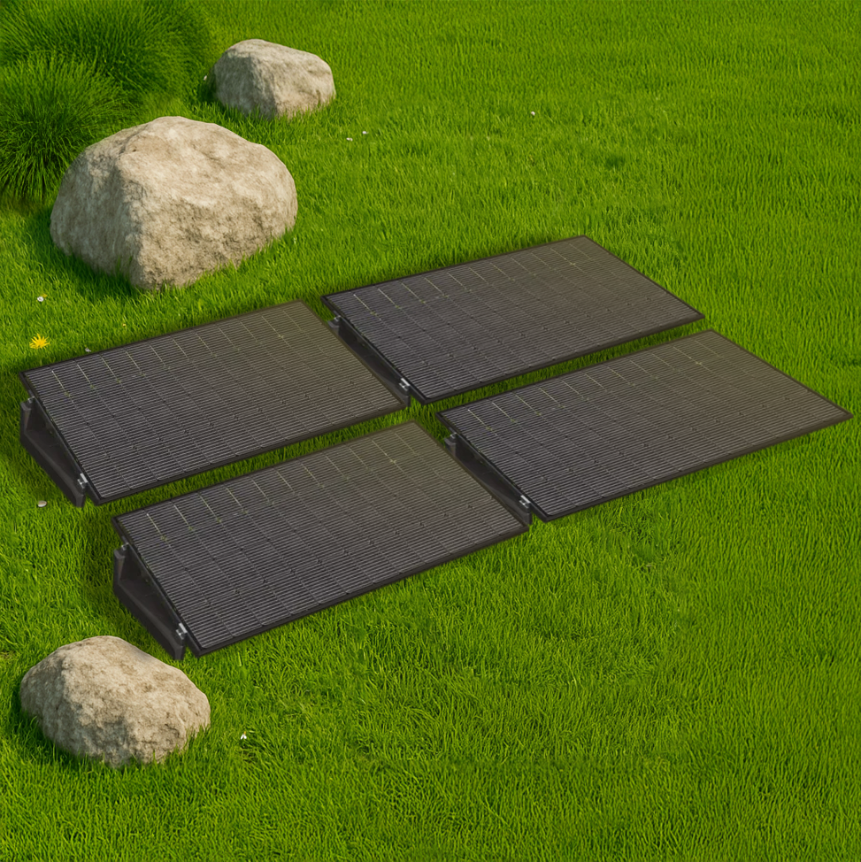 Balkonkraftwerk Basis 4 Module 1820Wp - Garten + 2KWh Speicher