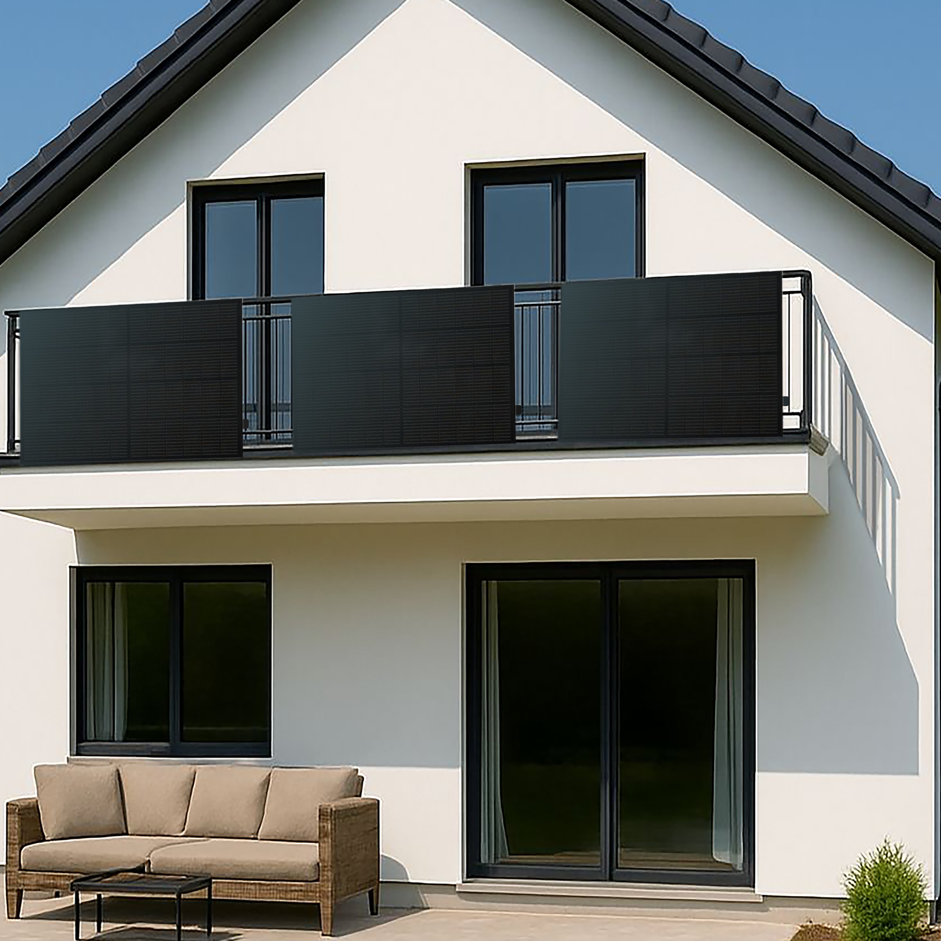 Balkonkraftwerk Basis 3 Module 1365Wp - Balkon + 2KWh Speicher