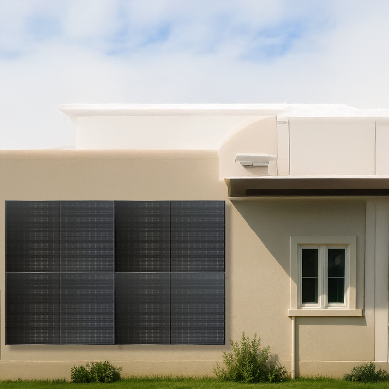 Balkonkraftwerk Budget Power 4 Module 1740 Wp - Fassade