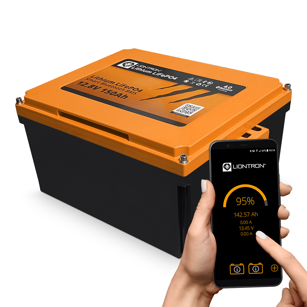 LiFePO4 12.8V 150Ah LX Smart BMS mit Bluetooth Arctic Wohnmobil-Untersitz-Batterie