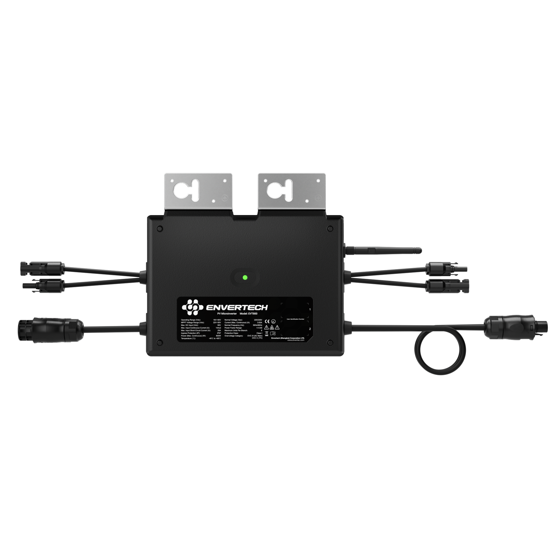 Envertech EVT800R Mikrowechselrichter Typ R schwarz 800W